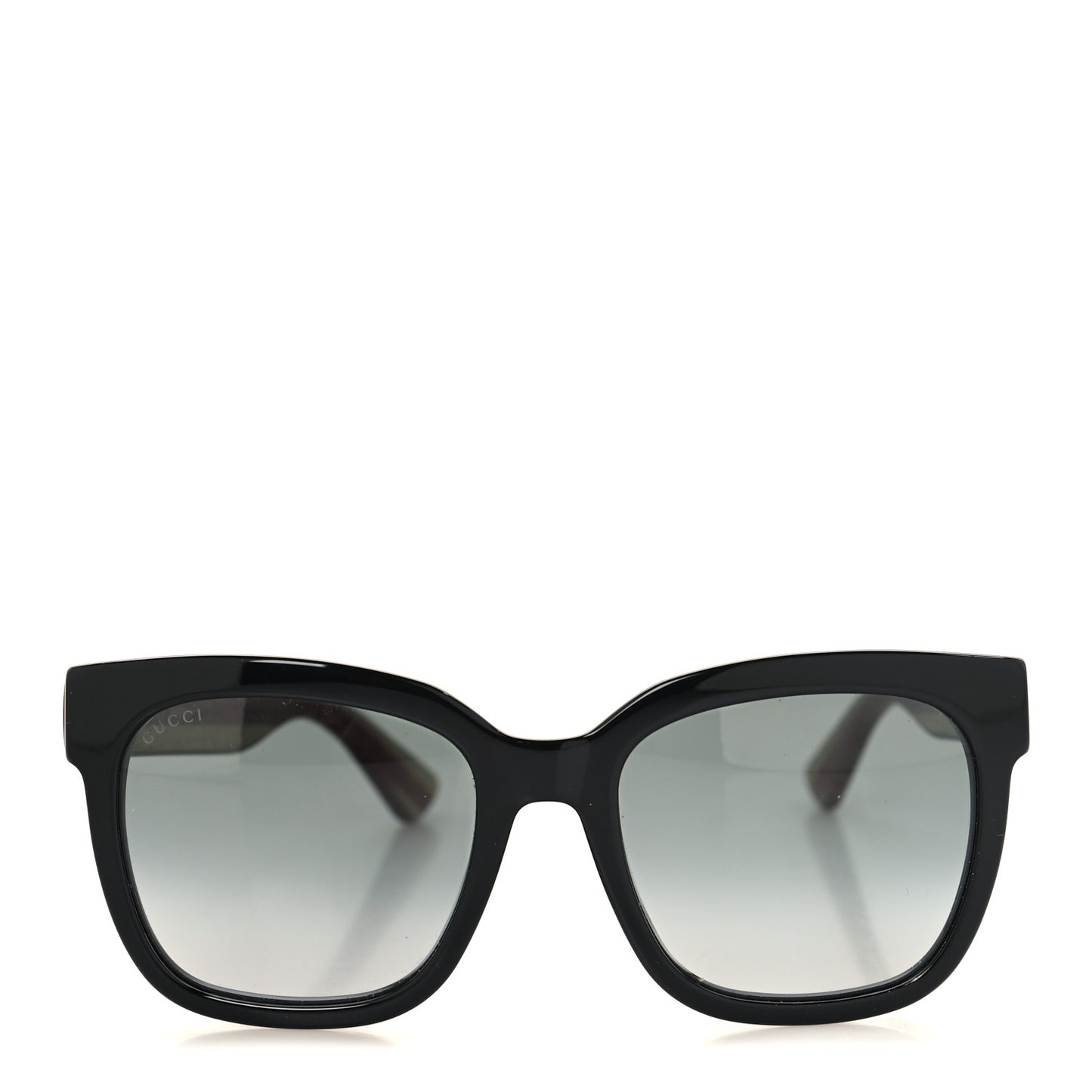 Acetate Square Frame Web Glitter Sunglasses GG0034SN Black Green