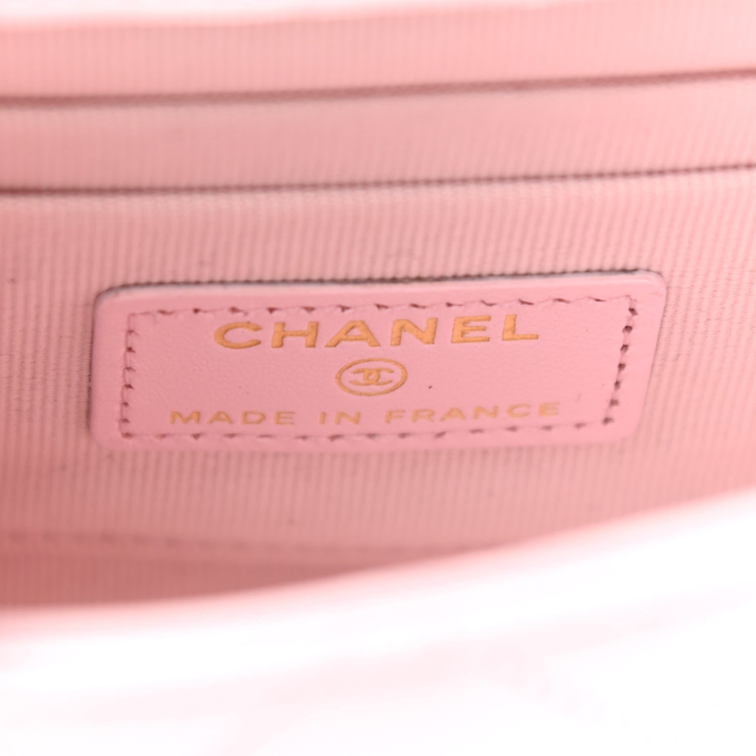 Chanel Lambskin Quilted Top Handle Clutch With Chain Light Pink 6 of 10