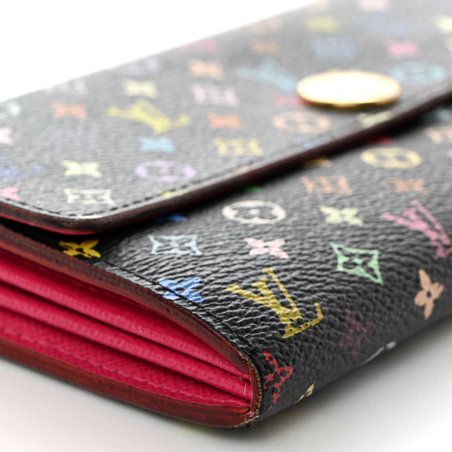 Louis Vuitton Monogram Multicolor Sarah Wallet Black Grenade 10 of 15