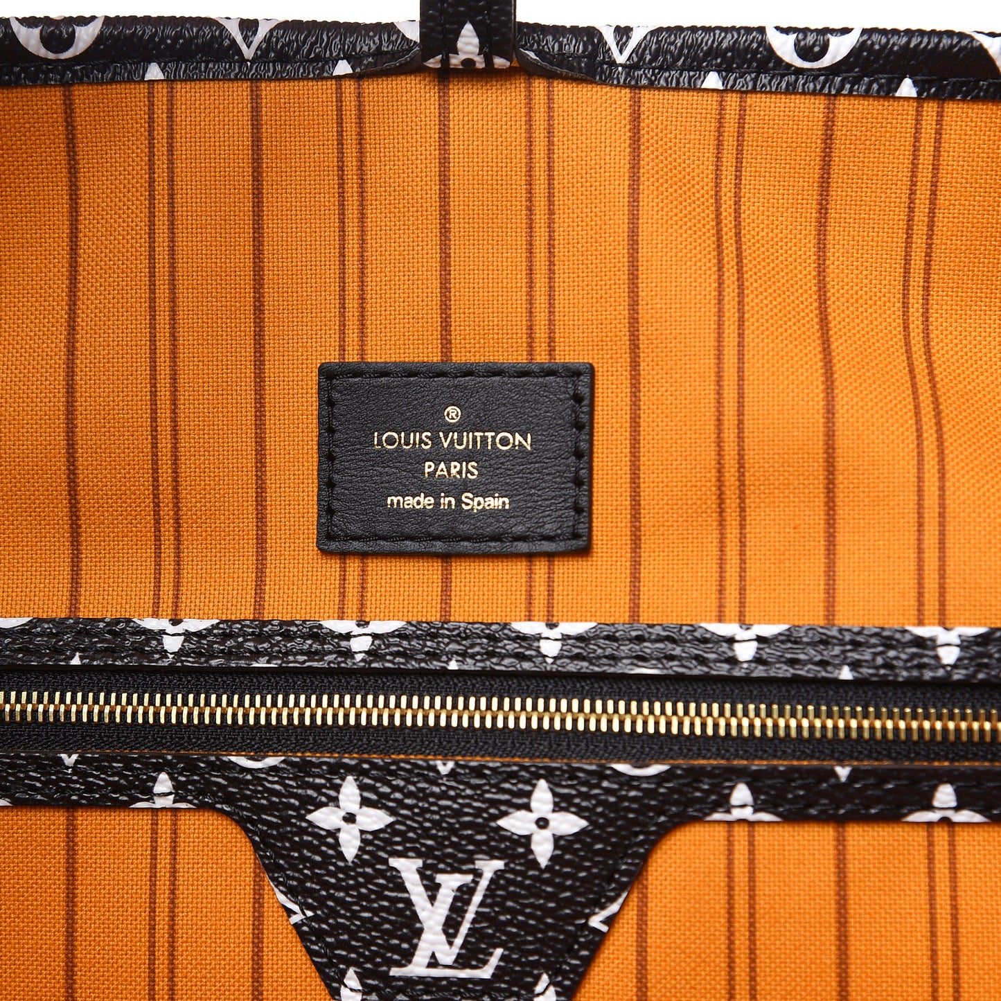 Monogram Giant Jungle Neverfull MM Black