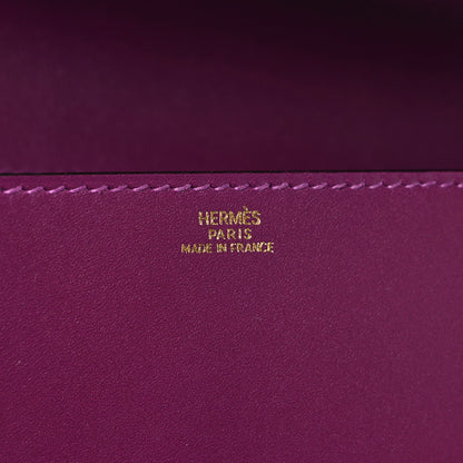Hermes Tadelakt Medor 23 Clutch Anemone 6 of 7