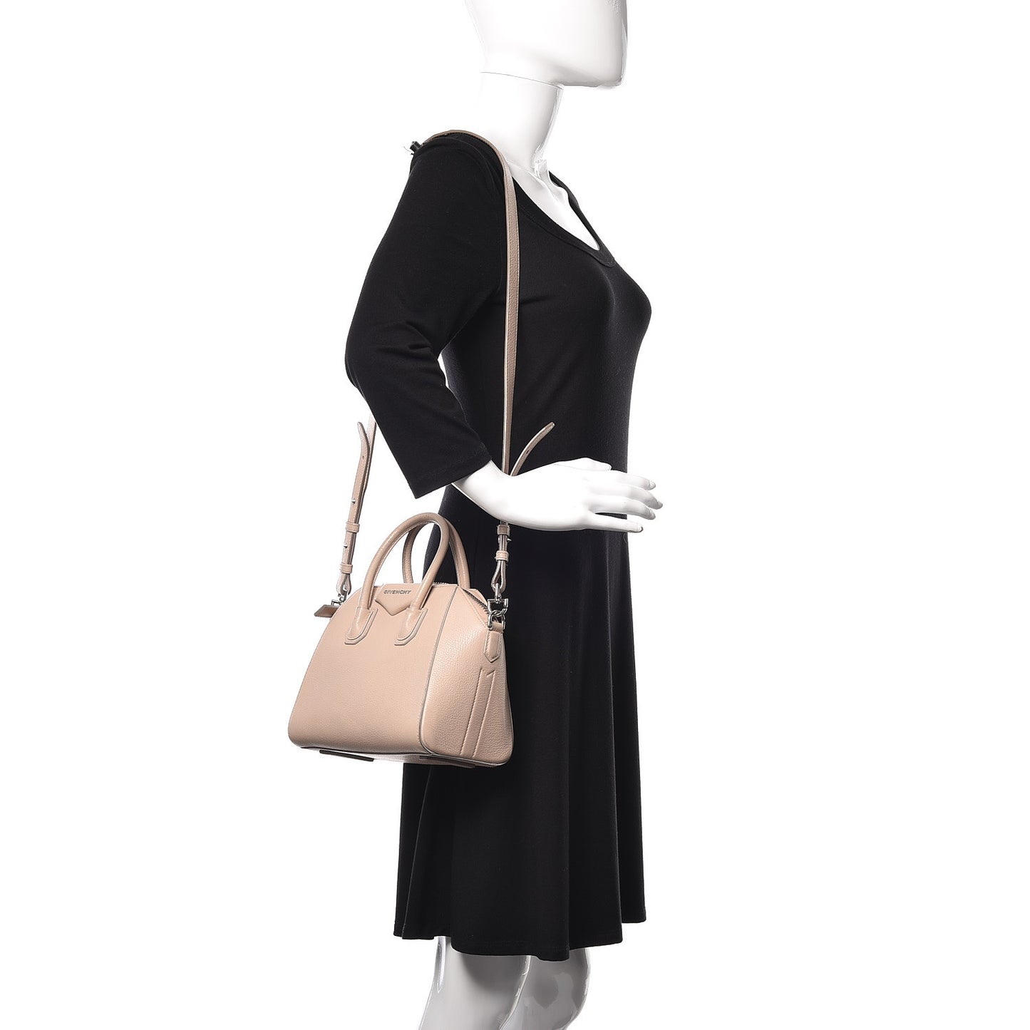 Sugar Goatskin Mini Antigona Nude Pink