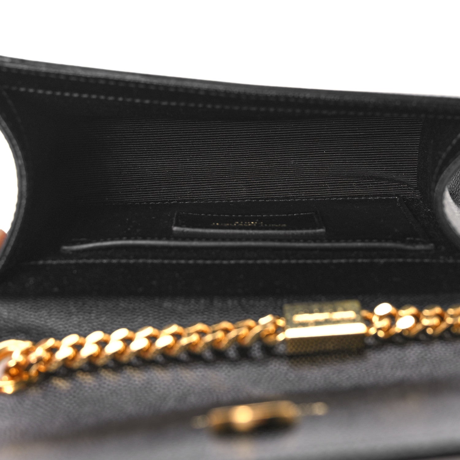 Saint Laurent Grain De Poudre Small Monogram Kate Satchel Black 5 of 9