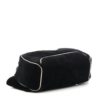 Chanel Velvet Quilted Coco Neige Waist Bag Black 4 of 9