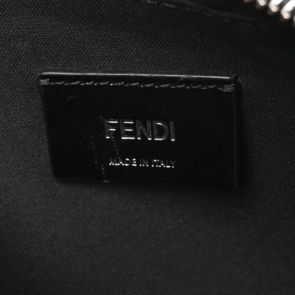 Fendi Glazed Fabric Vitello Liberty FF 1974 Diagonal Medium Camera Case Black Sunflower 6 of 11