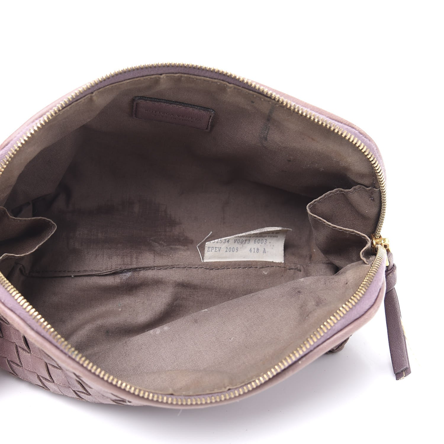 Bottega Veneta Nappa Intrecciato Cosmetic Case Lilac 5 of 12