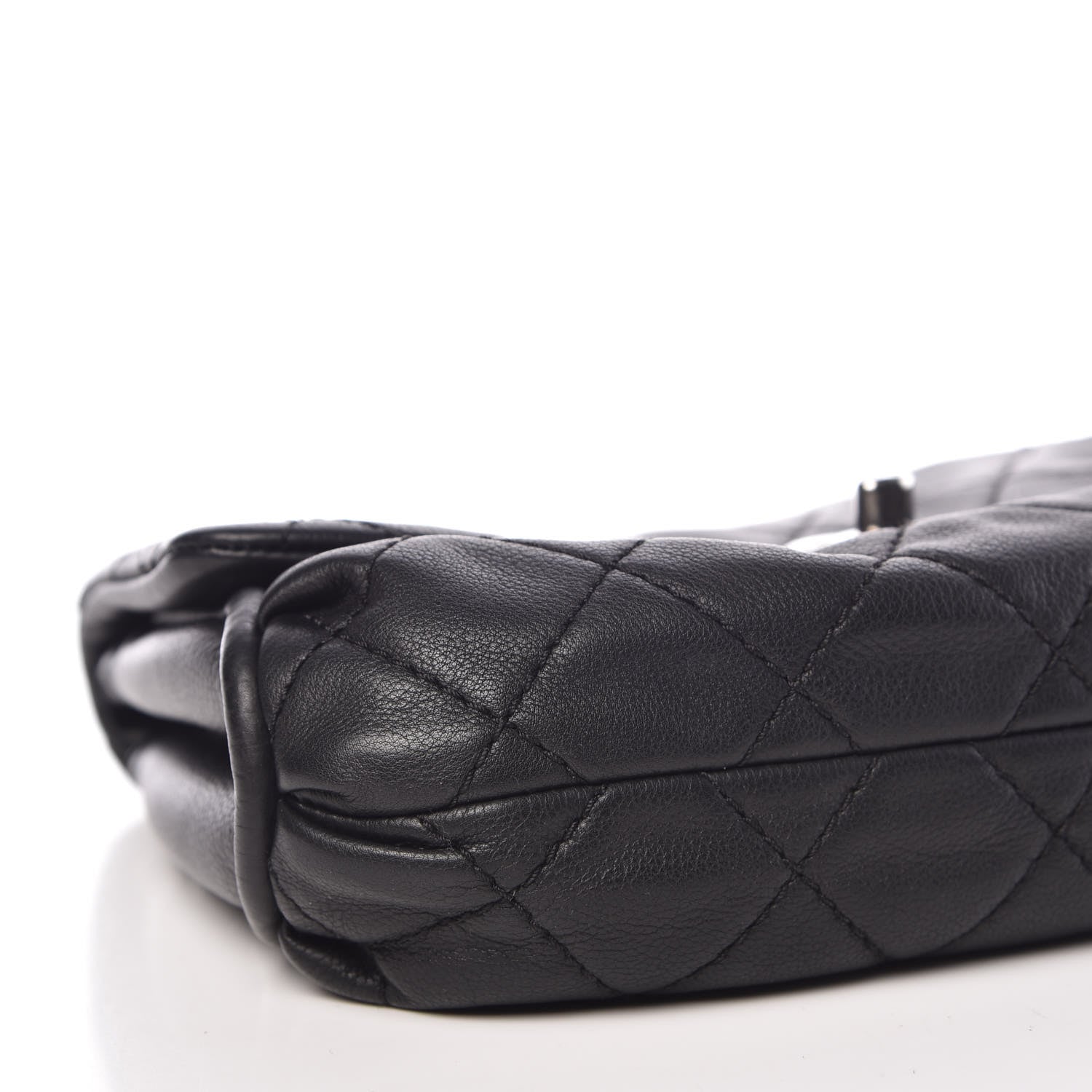Chanel Grained Calfskin Single Flap Black 5 of 9