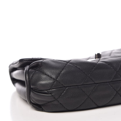 Chanel Grained Calfskin Single Flap Black 5 of 9