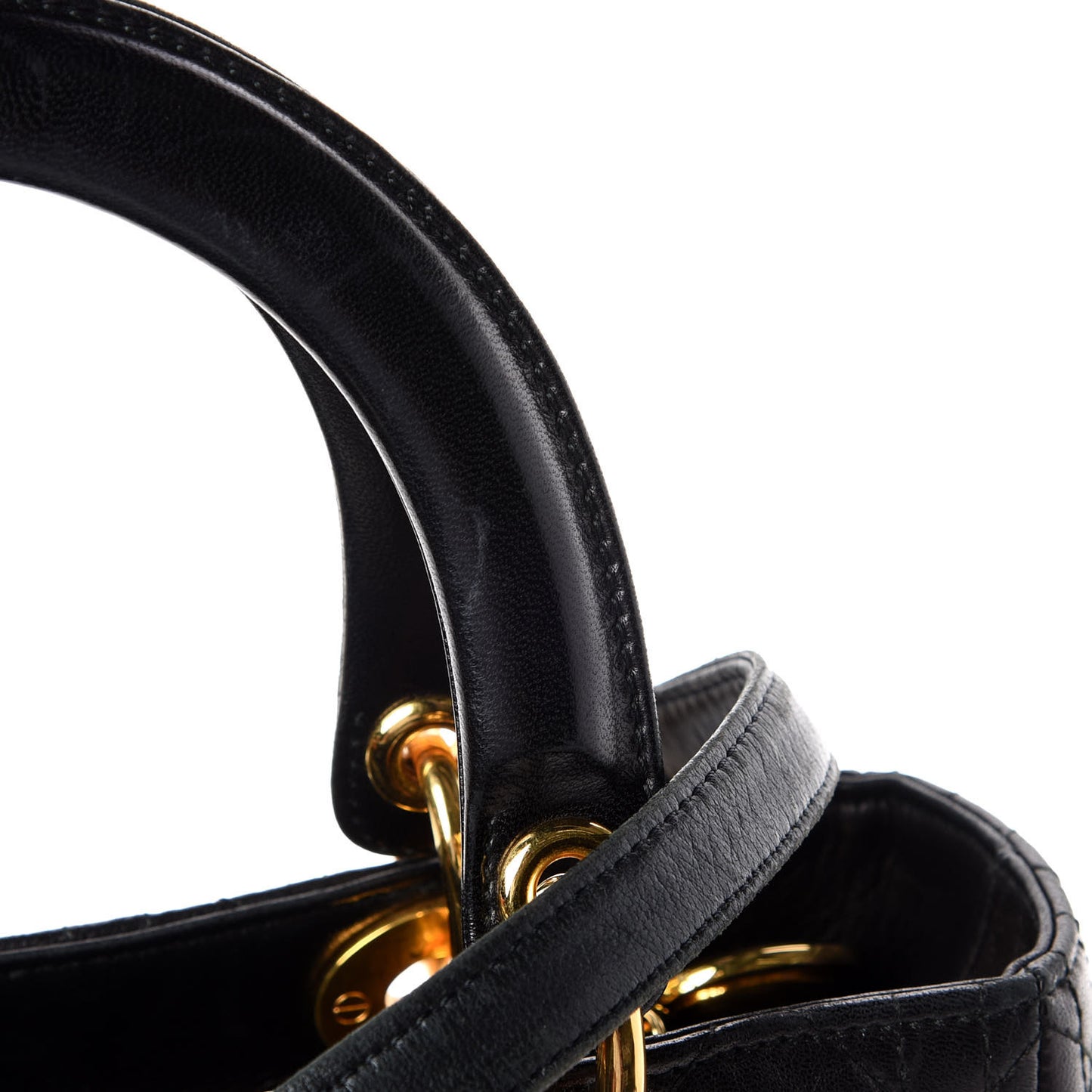 Lambskin Cannage Medium Lady Dior Black