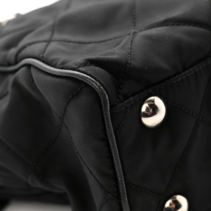 Prada Tessuto Nylon Impunturato Quilted Shopping Tote Black 15 of 15