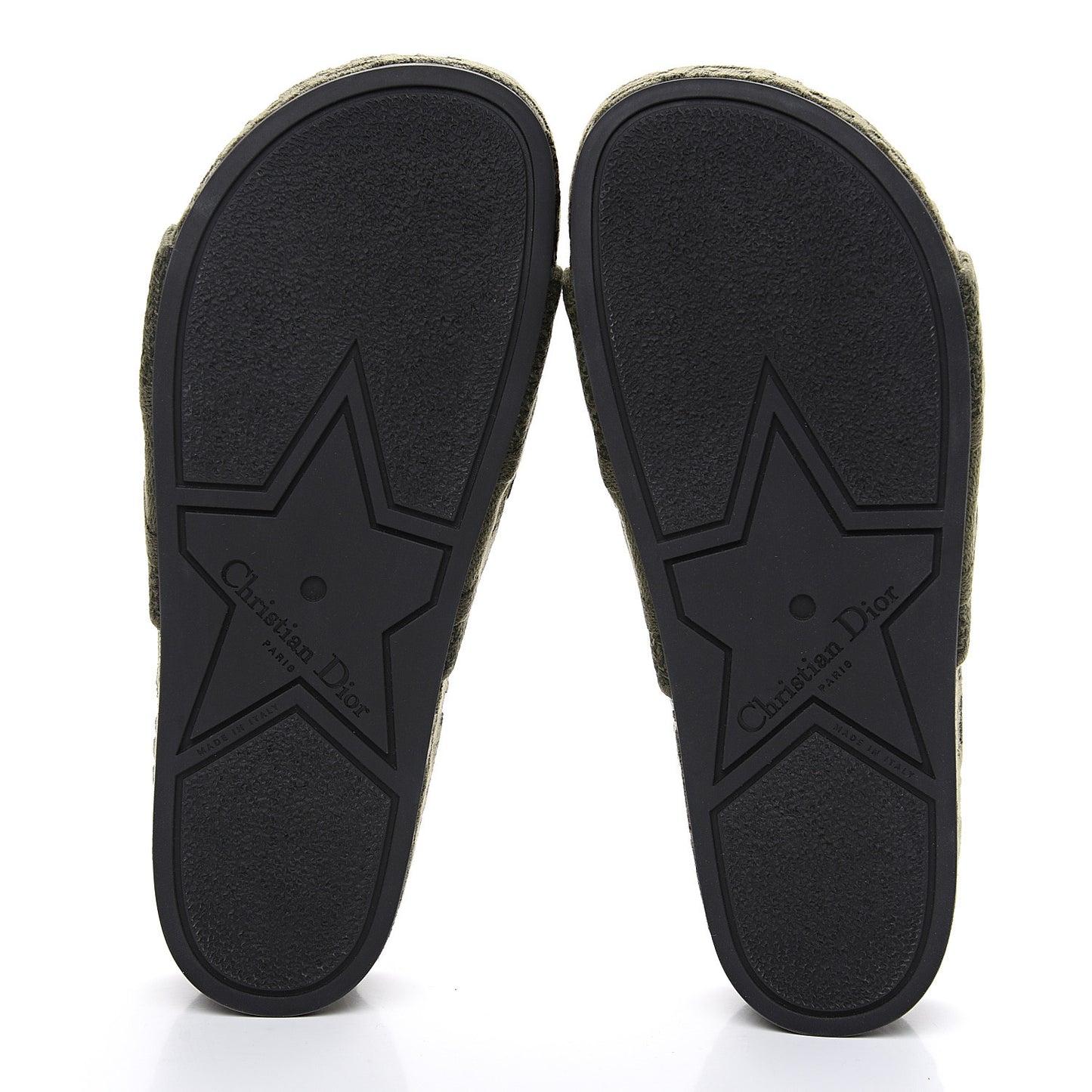 Oblique Denim D-Way Platform Sandal 37 Kaki