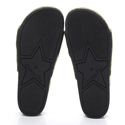 Christian Dior Oblique Denim D-Way Platform Sandal 37 Kaki 5 of 8