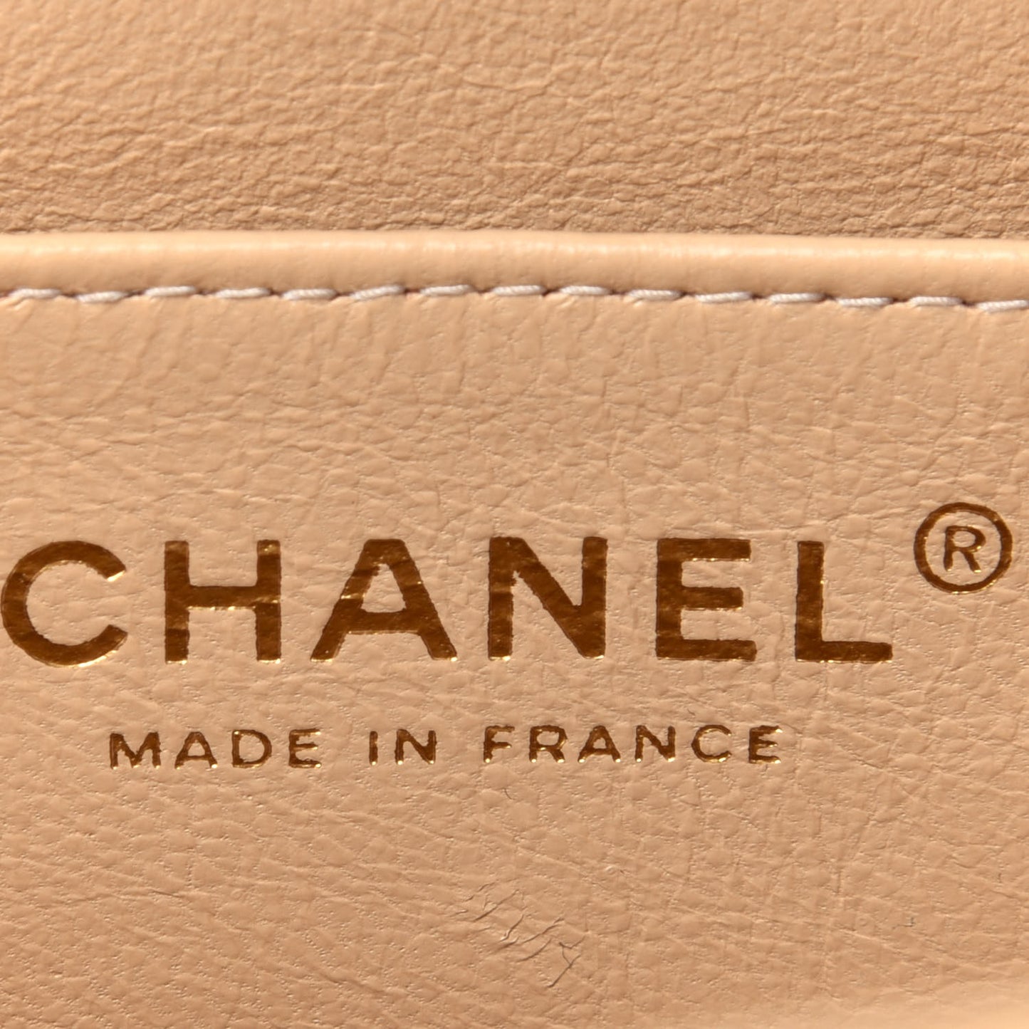 Caviar Quilted Jumbo Single Flap Beige