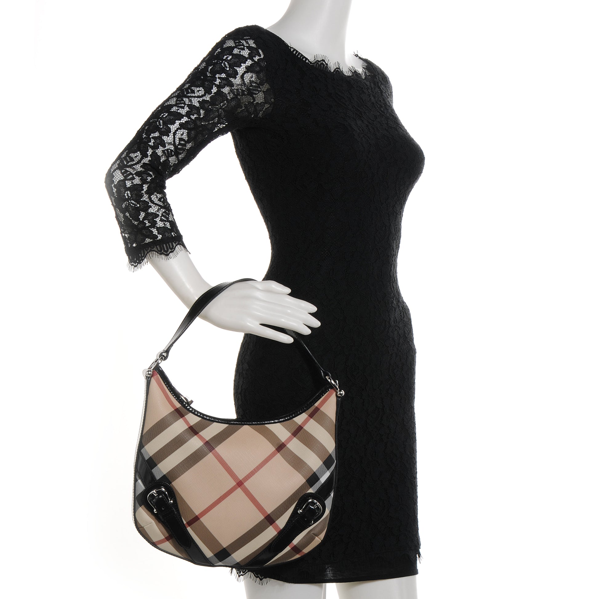 Burberry Nova Check Buckle Hobo 2 of 8