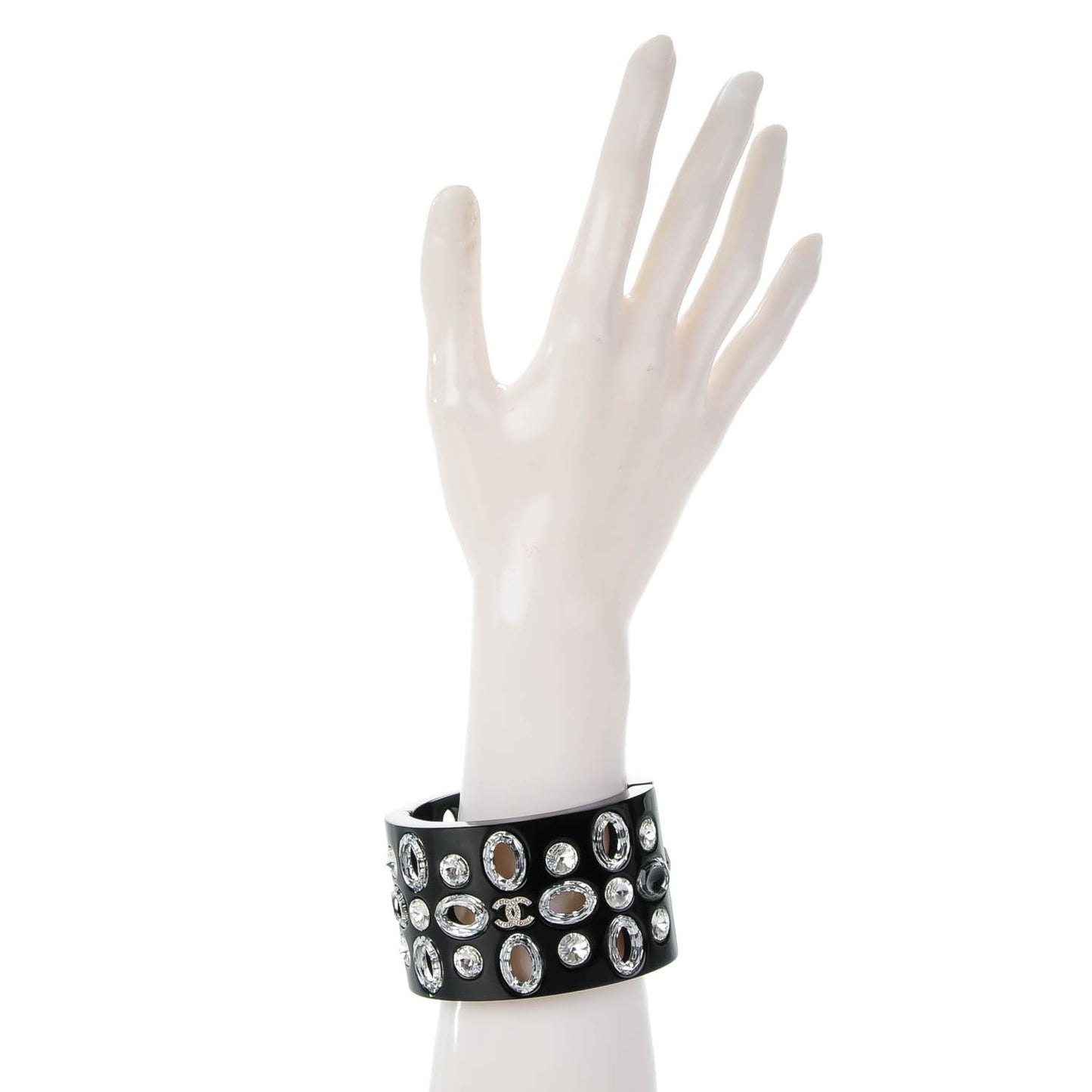 Resin Crystal CC Cuff Black