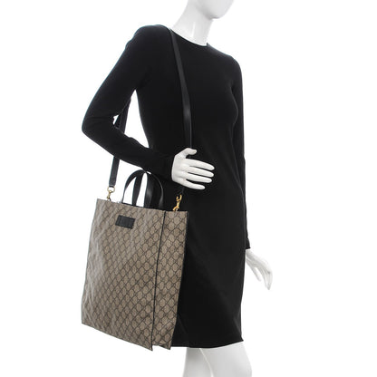 Gucci Soft GG Supreme Monogram Vertical Tote Black 2 of 9