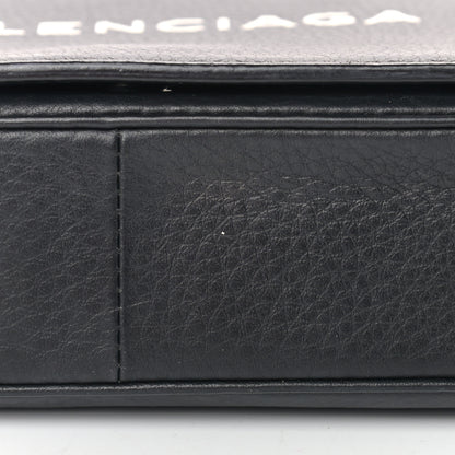 Balenciaga Pebbled Calfskin Everyday Chain Wallet Black 13 of 14