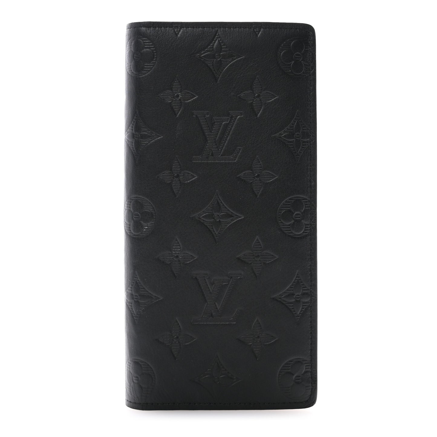 Calfskin Monogram Shadow Brazza Wallet Black