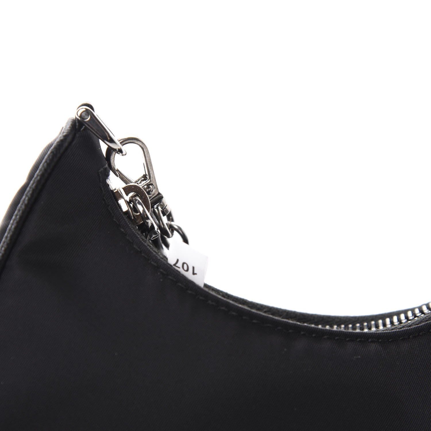 Prada Tessuto Nylon Mini Re-Edition 2000 Shoulder Bag Black 9 of 13
