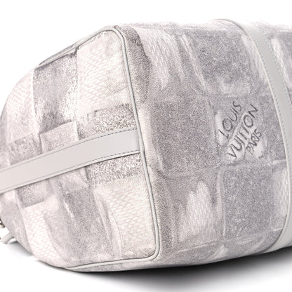 Louis Vuitton Damier Salt Keepall Bandouliere 50 Stone Grey 6 of 10