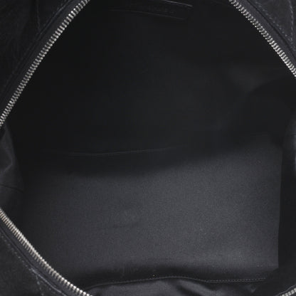 Saint Laurent Fox Fur Medium Easy Sac Black 5 of 7