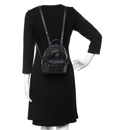 MCM Visetos Side Stud X-Mini Stark Bebe Boo Backpack Black 2 of 22