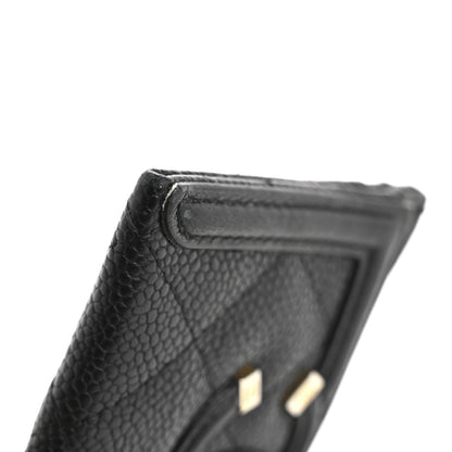 Chanel Caviar Quilted Filigree Card Holder Black 10 of 13