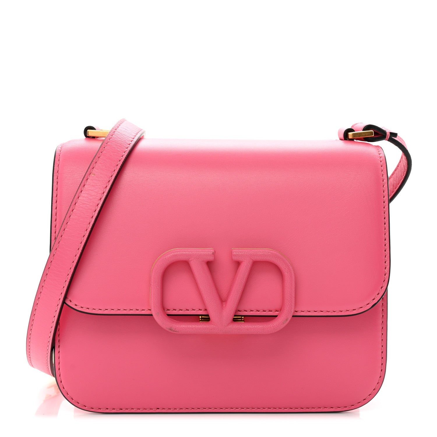 Valentino Garavani Smooth Calfskin Small VSling Shoulder Bag Pink 1 of 9