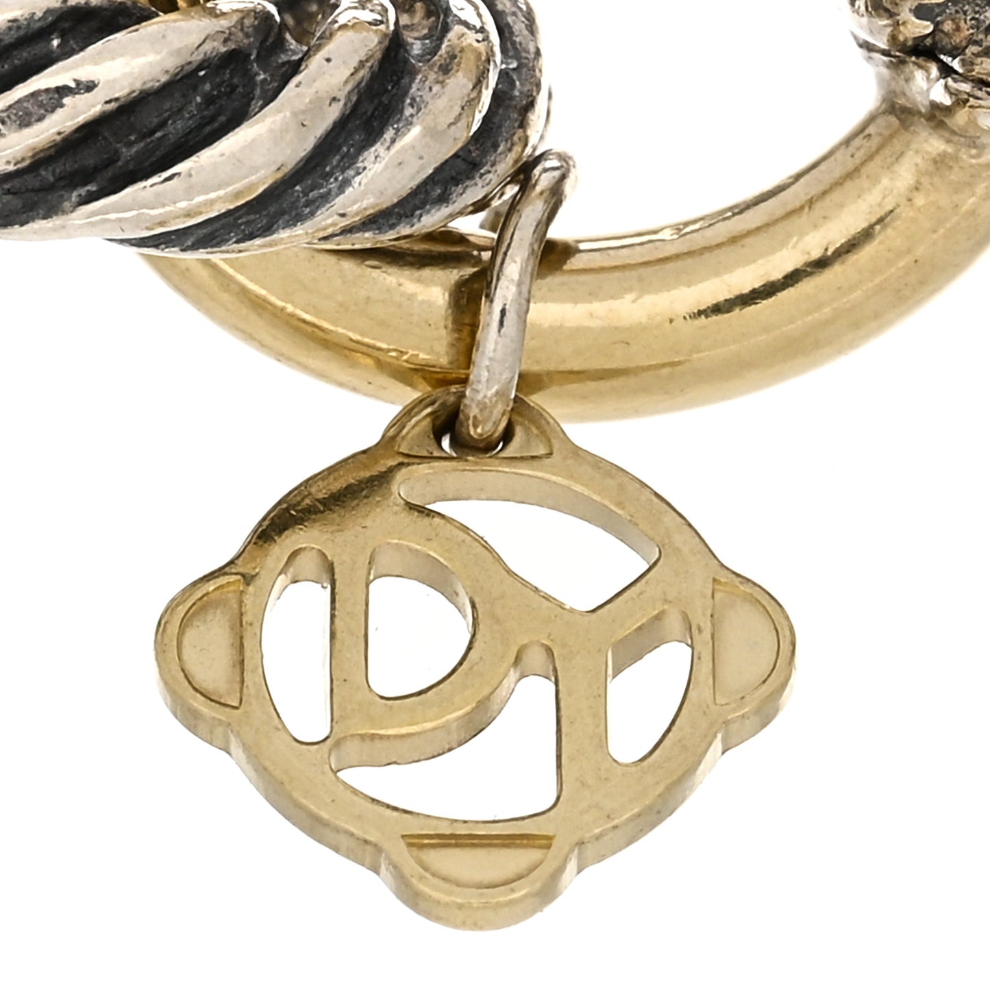 Sterling Silver 18K Yellow Gold 12mm Large Oval Link Bracelet