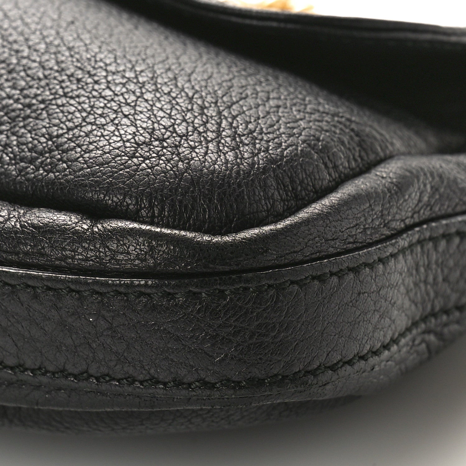 Gucci Calfskin Bamboo Croisette Evening Bag Black 10 of 10