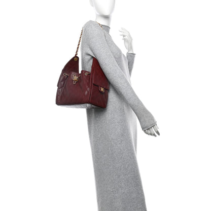 Chanel Caviar Quilted Small Chanel 25 Handbag Burgundy 2 of 10