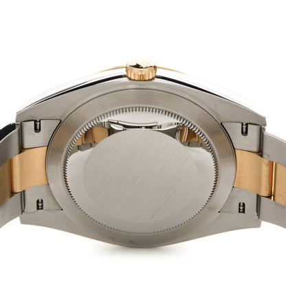 Rolex Stainless Steel 18K Yellow Gold 41mm Oyster Perpetual Wimbledon Datejust Watch Slate 126333 4 of 5
