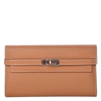 Hermes Epsom Kelly Longue Wallet Gold 1 of 12