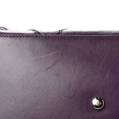 Christian Dior Lambskin Cannage Large Granville Tote Purple 13 of 17