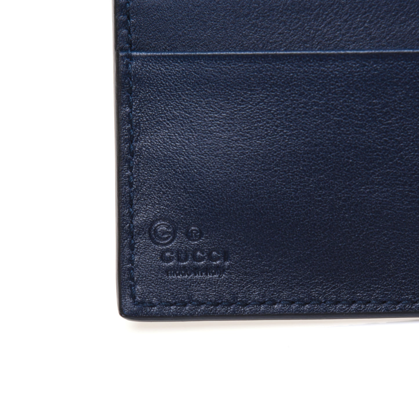 Microguccissima Passport Case Blue