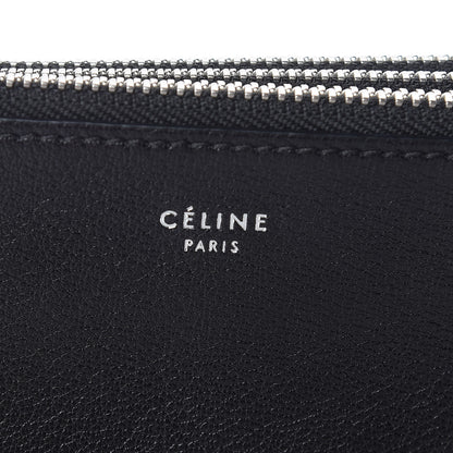 Celine Shiny Textured Calfskin Small Trio Crossbody Bag Black 8 of 11