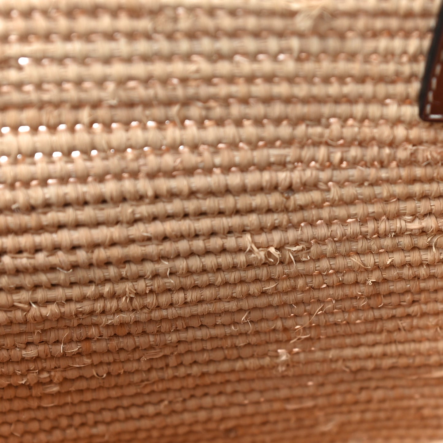 Raffia Small Square Basket Tote Bag Natural Tan