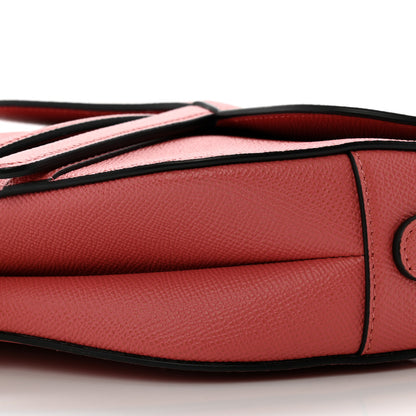 Christian Dior Grained Calfskin Saddle Bag Pink 10 of 11