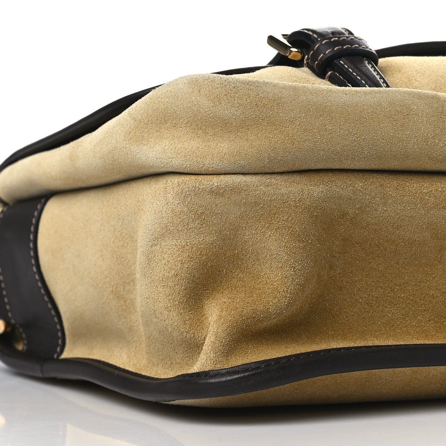 Loewe Suede Messenger Bag Gold 7 of 8