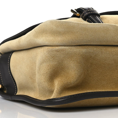 Loewe Suede Messenger Bag Gold 7 of 8