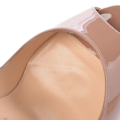 Christian Louboutin Patent Lady Peep 150 Pumps 37 Nude 10 of 11