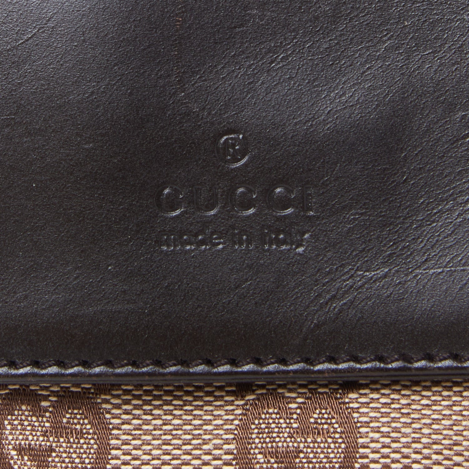 Gucci GG Monogram Double Pocket Belt Bag Dark Brown 7 of 7