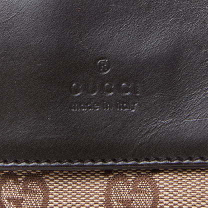 Gucci GG Monogram Double Pocket Belt Bag Dark Brown 7 of 7