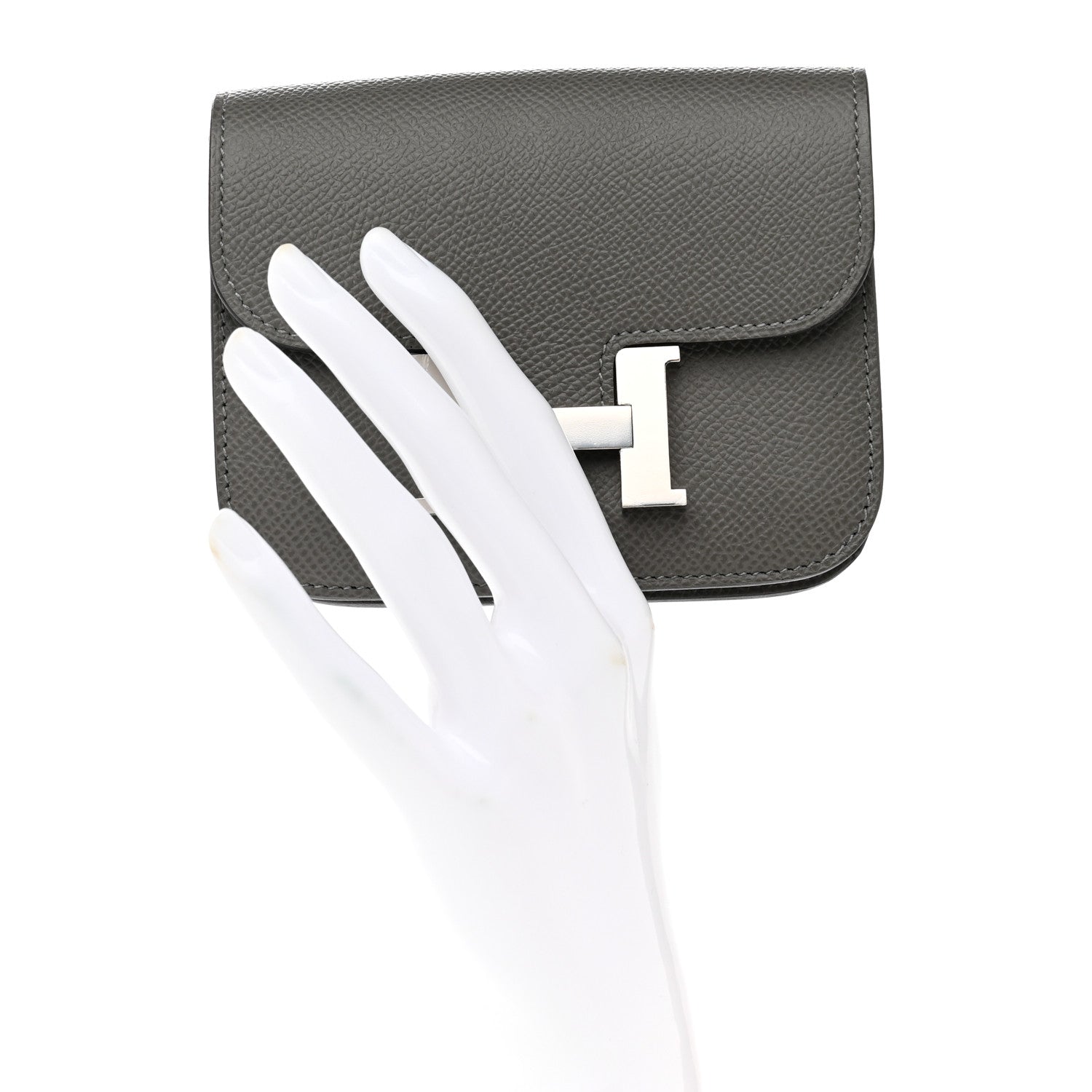 Hermes Epsom Constance Slim Wallet Graphite 2 of 9