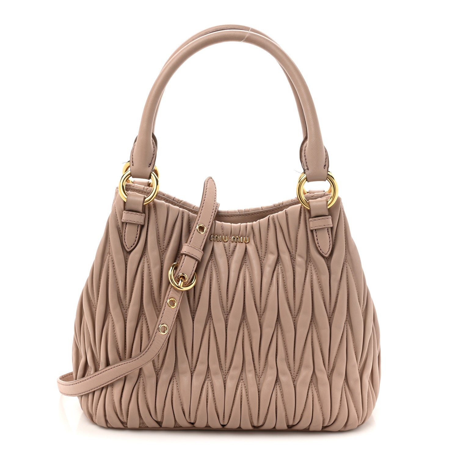 Miu Miu Nappa Matelasse Tote Cammeo 1 of 15