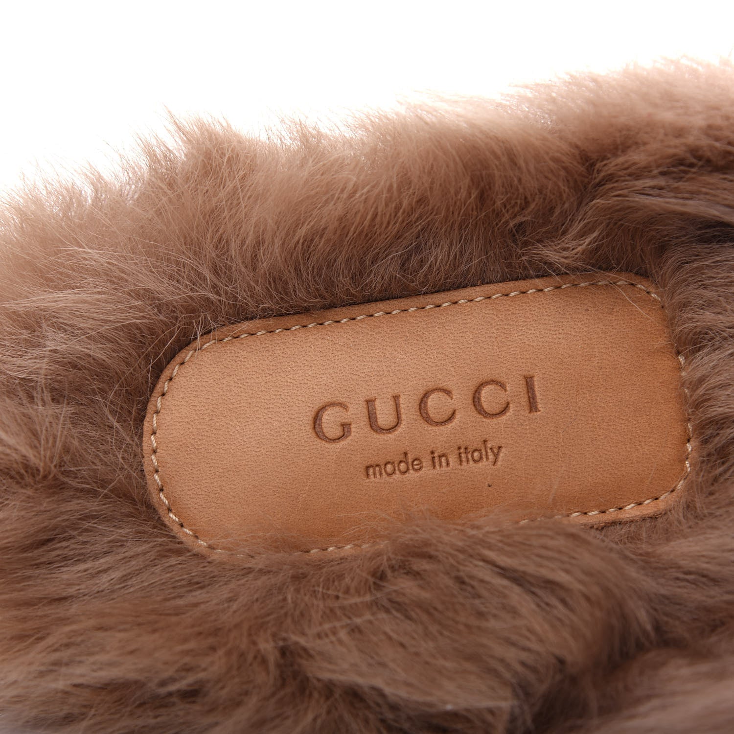 Gucci Velvet Fur Womens Princetown Slippers 37 Hibiscus Red 8 of 10