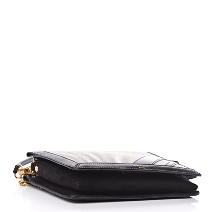 Givenchy Suede Calfskin Canvas GV Cross Shoulder Bag Black 4 of 10