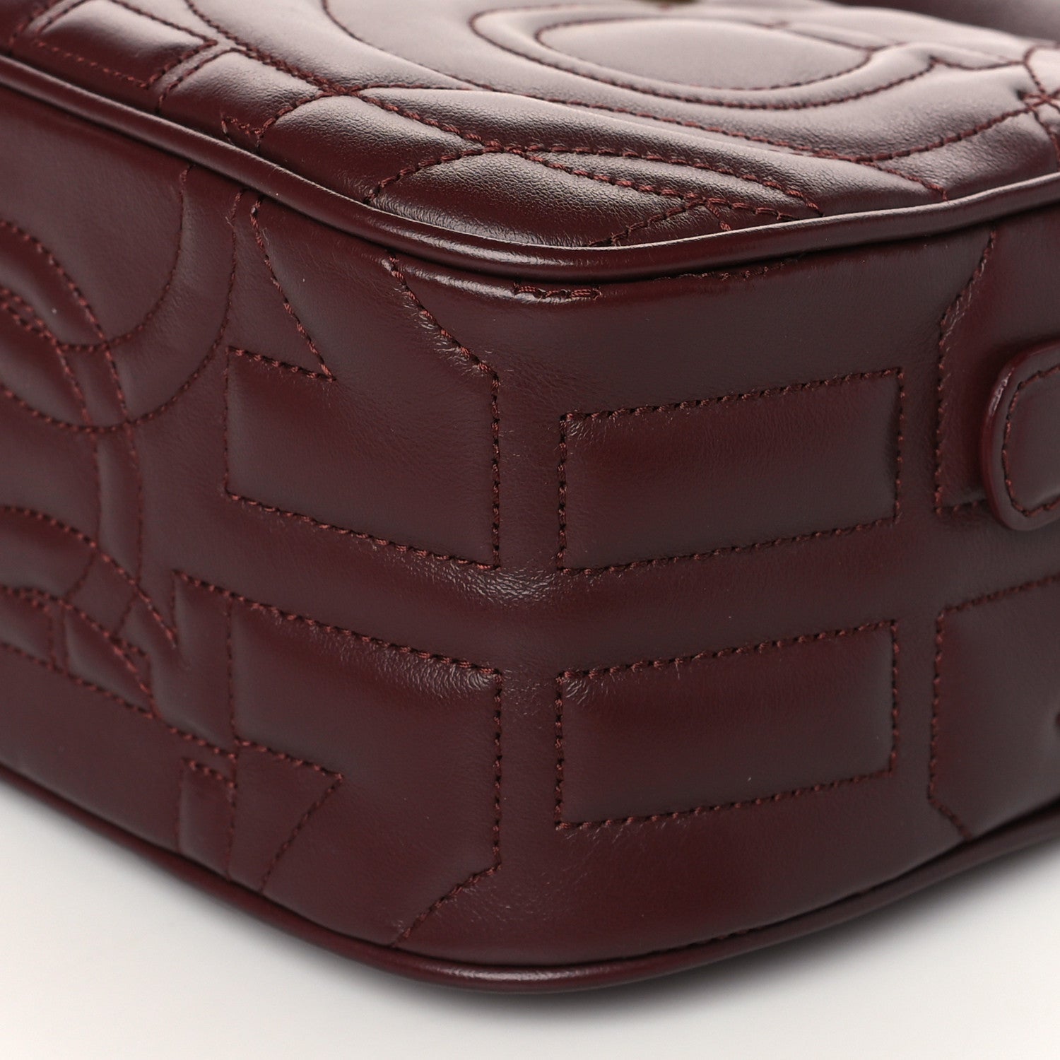 Salvatore Ferragamo Calfskin Quilted Gancini Camera Bag 10 of 10