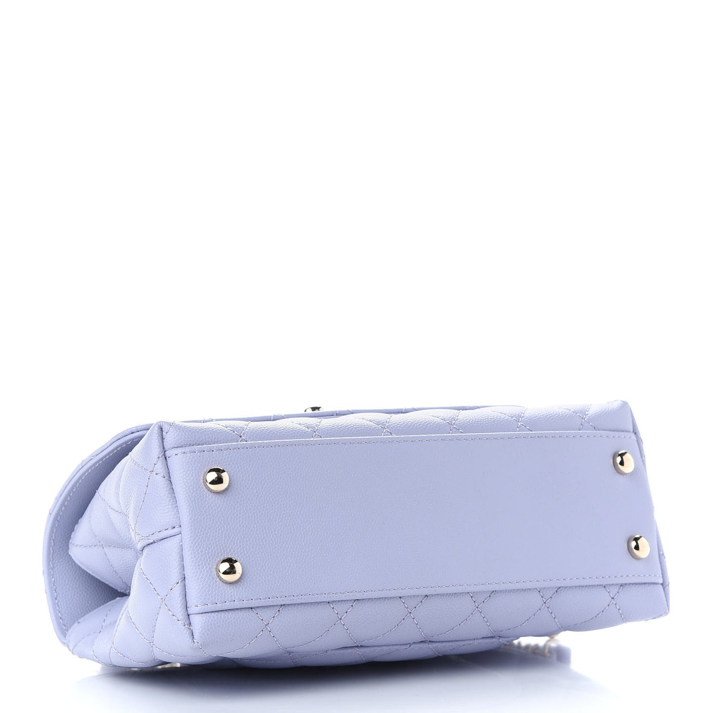 Caviar Quilted Mini Coco Handle Flap Light Purple