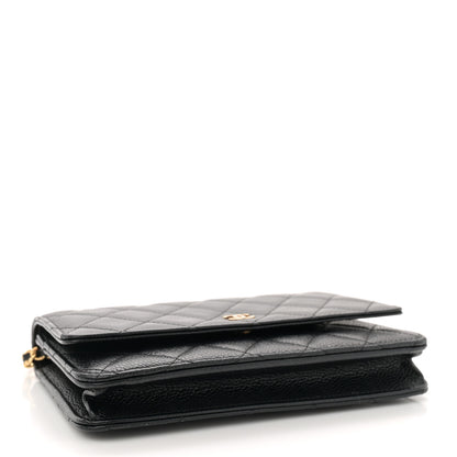 Chanel Caviar Quilted Wallet On Chain WOC Black 4 of 11